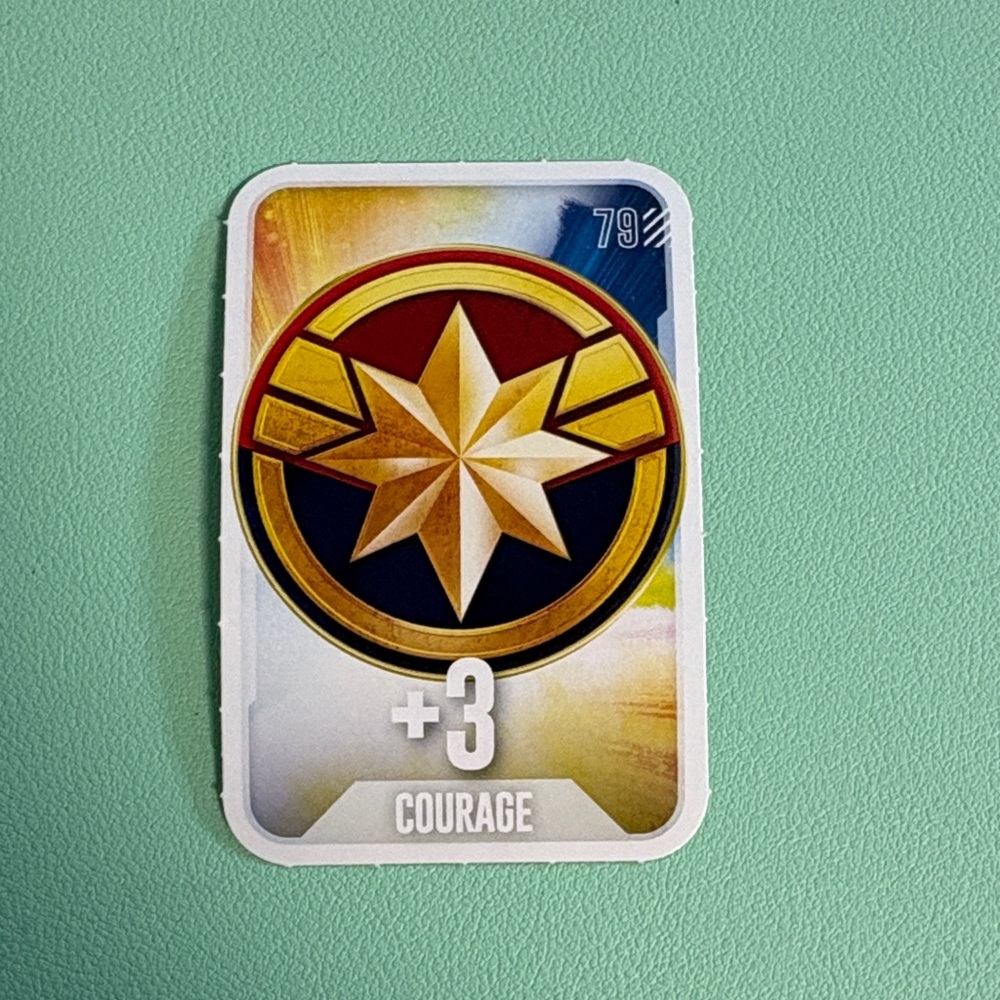 2024 Loblaws Marvel Captain Marvel +3 Courage #79 Collector Card, Trading Card